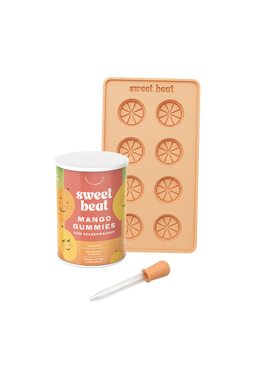 Mango Set - 1x Dose Instant-Mix (Mango) 1x Silikon-Förmchen 1x Pipette