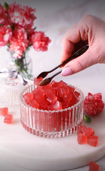 Party Set - 4x Dosen Instant-Mix (2x Mango, 2x Erdbeere) 4x Silikon-Förmchen 4x Pipetten